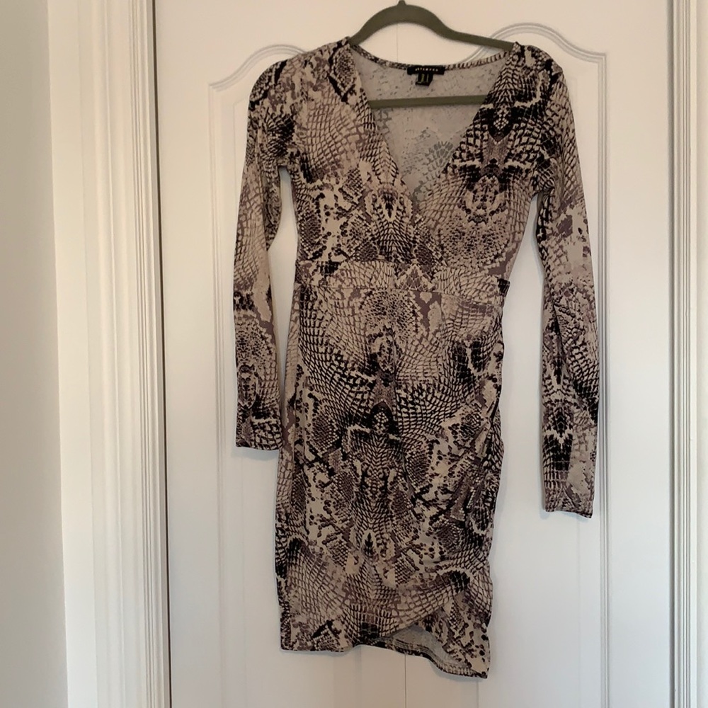 Snakeprint revamped dress